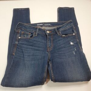 Old Navy Rockstar Mid rise Holes in Knee Women's Juniors Jeans - Size 4